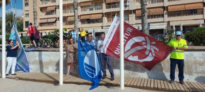 El director general de Turisme, Herick Campos, assisteix a l’hissat de banderes Qualitur a les ...